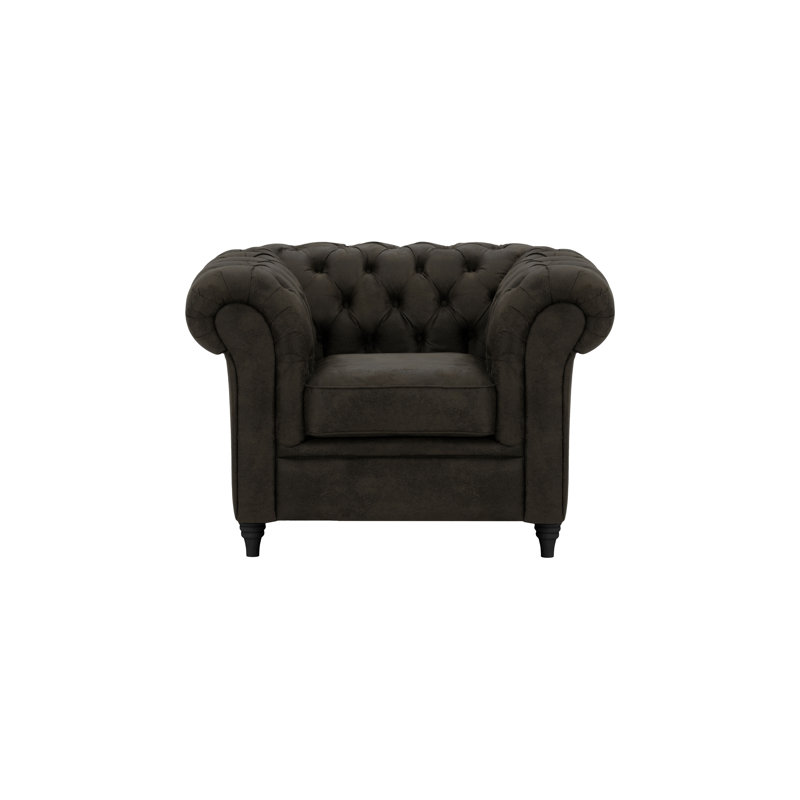 Littlehampton Upholstered Chesterfield Chair, Black