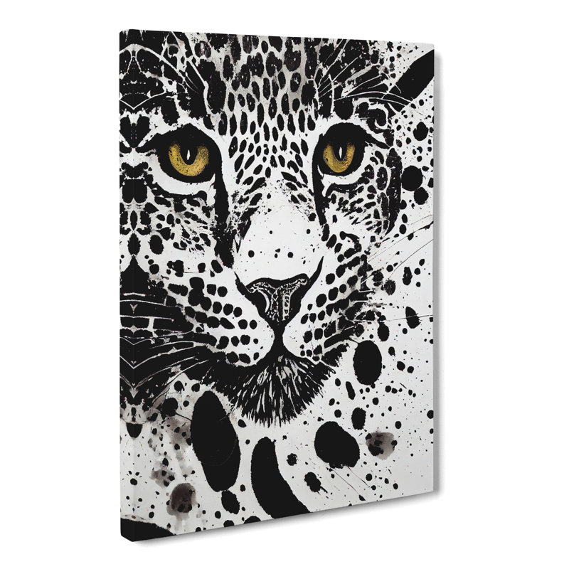 Leopard Splatter Vol.2 - Wrapped Canvas, 60cm H x 40cm W x 3cm D