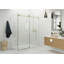Nova 64 in. x 36 in. x 78 in. 90-degree Fully Frameless Sliding Glass Shower Enclosure-2100272681
