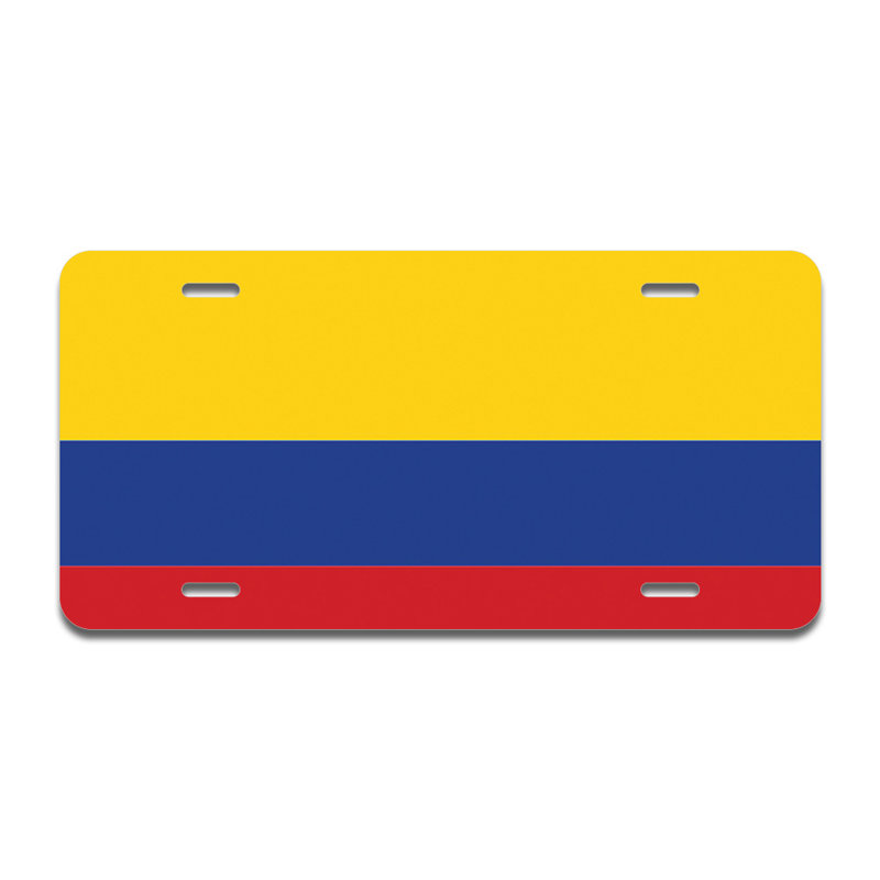 Cadre en aluminium drapeau colombien