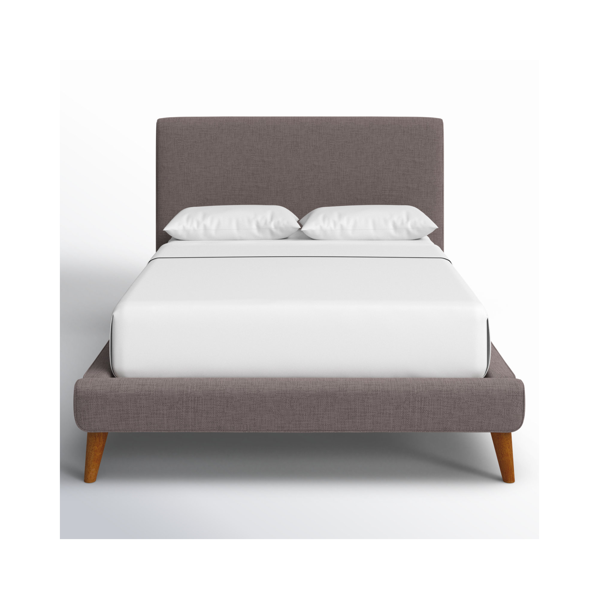 Williams Upholstered Bed, Dark Gray Linen, Full