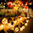 600" Outdoor String Light with 50 Globe LED Bulbs Low Voltage Shatterproof