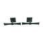 Black Wrought Iron Shutter Dog Holders Propeller Design