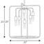 Luminaire suspendu géométrique simple à 6 lumières Sorcha-120141711