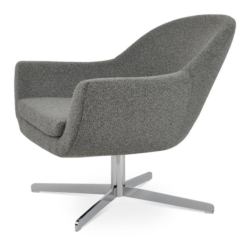 Fauteuil pivotant 4 étoiles Madison, Boucle, gris