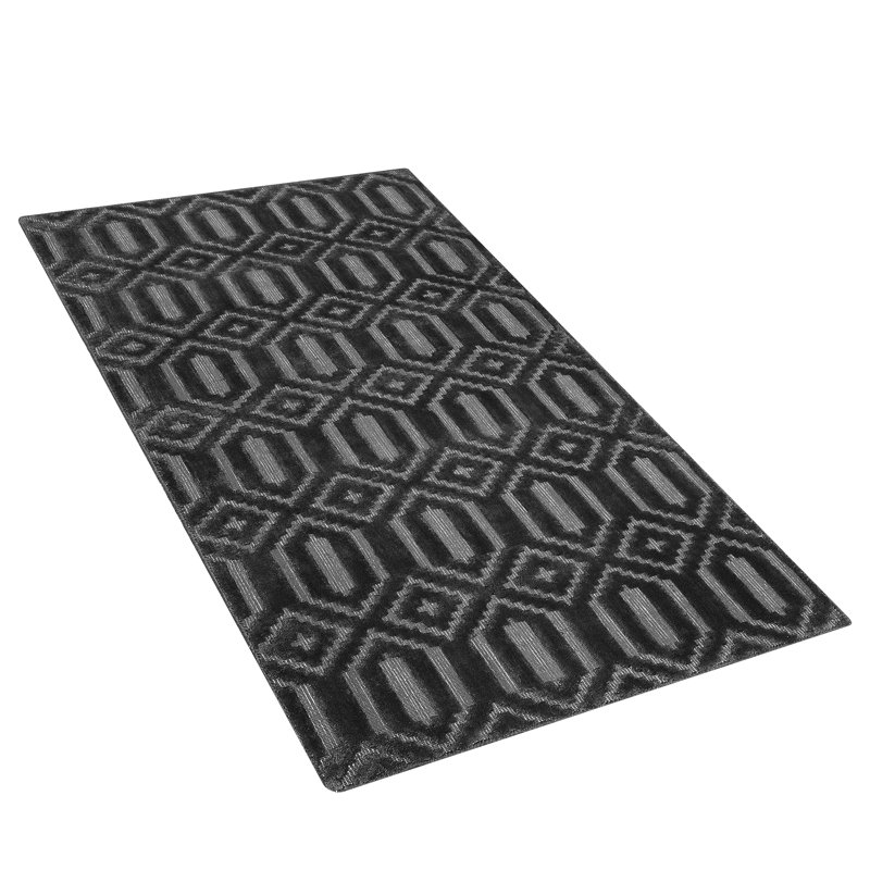 Koopman Geometric Viscose Hand Woven Area Rug, Rectangle 80cm X 150cm