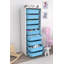 Armoire polyvalente moderne 17,9 po x 48,0 po x 11,8 po | 100% panneau de particules enduit de mélamine, épaisseur: 0,7 pouce | Comprend de nombreuses tablettes, des pieds en plastique et une conception murale | Parfait pour les solutions de bureau à d-440259415