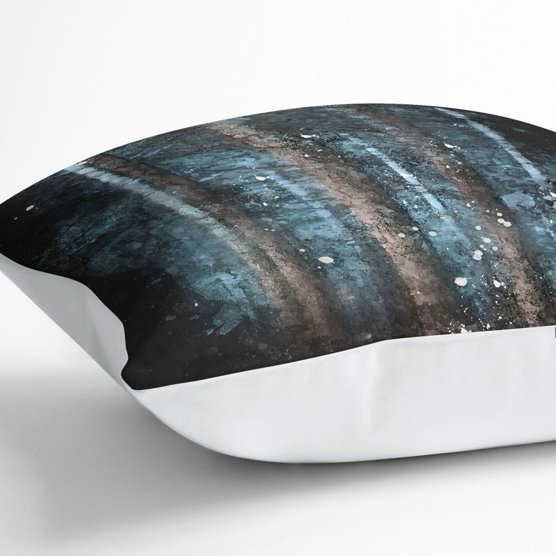 Striped Square Cushion, White, 40cm H x 40cm W x 15cm D