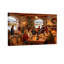 Christmas Christmas Gathering In Stone Cottage With Wine Barrels Set of 3 Canvas Wall Art Prints-279456331