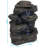 Rocky Falls Weather-Resistant Resin Outdoor Water Fountain with Lights