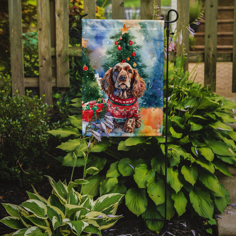 Double Sided Polyester Christmas, 15.5'' H x 11.25'' W