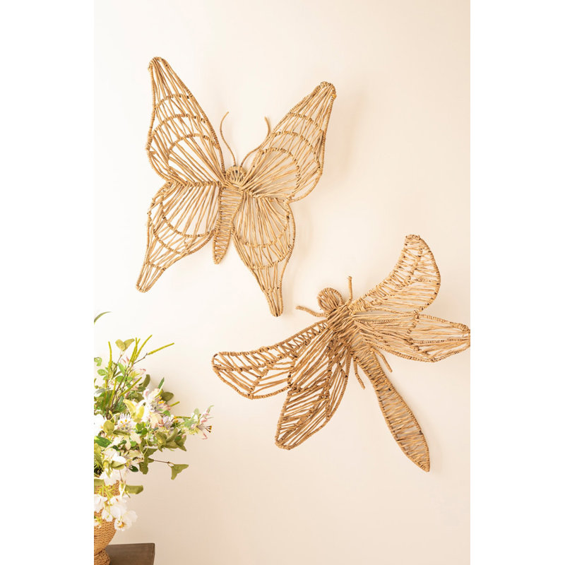  Décoration murale libellule inspirée de la nature H 24 po