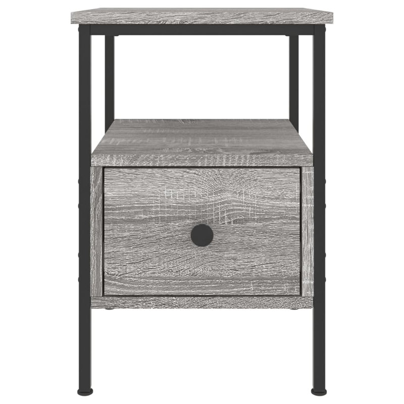 Montclaire Bedside Cabinets 2 pcs 34x36x50 cm Engineered Wood, Grey Sonoma, Individual