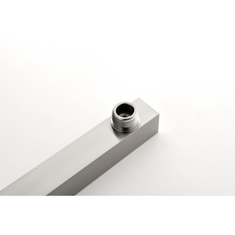 Installation de douche fonctionnelle avec tête, douche à main, tuyau, barre coulissante - système de finition en nickel brossé