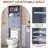 Keedyn 77" H Freestanding Over-the-Toilet Storage Rack and Cabinet-152500716