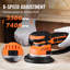Random Orbital Sander 6'' DA & GA Dual-Action Sander 10 PCS Sandpapers