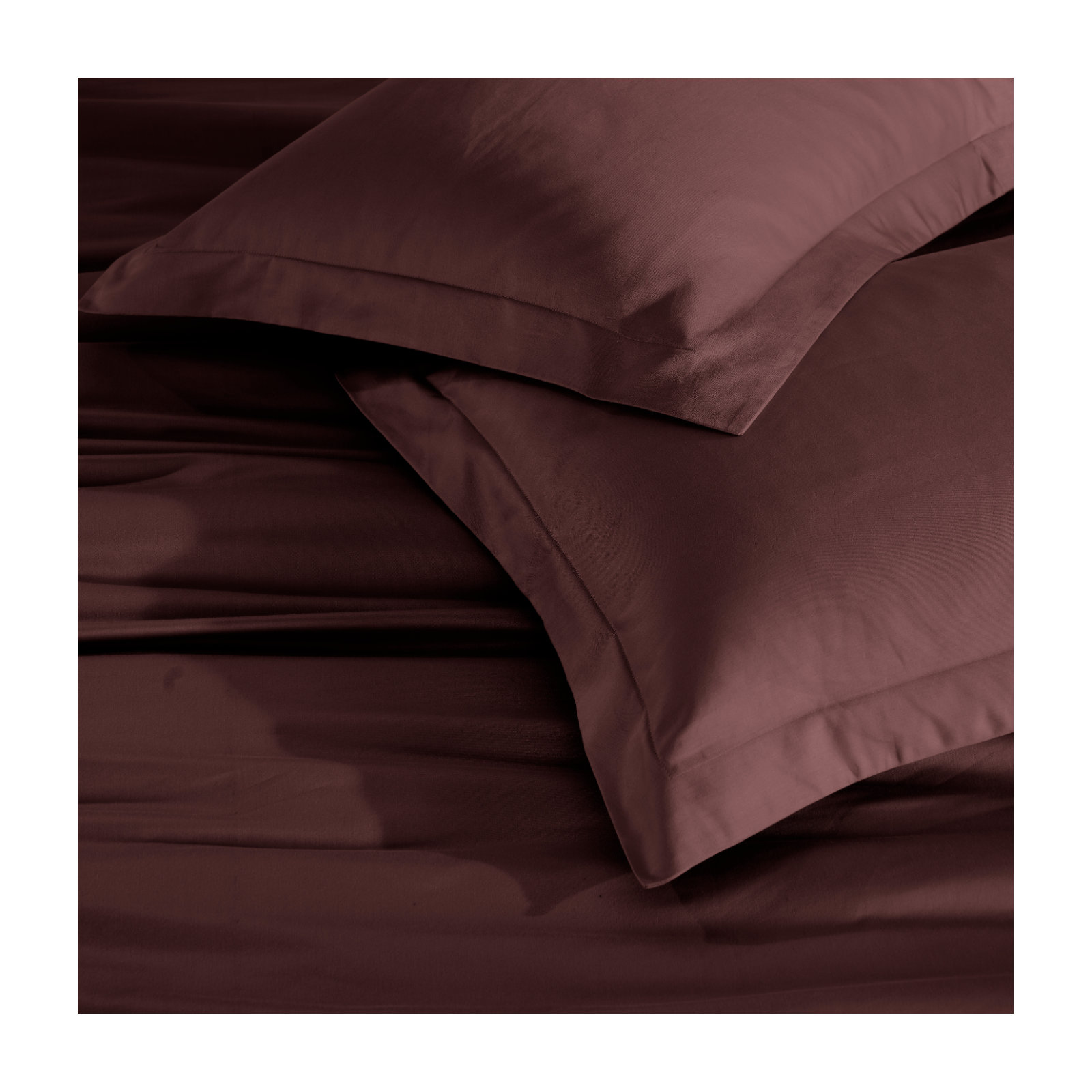 Duvet Cover Set, Plum, King/California King Duvet Cover + 2 King Shams