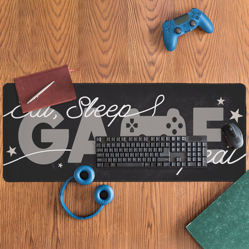 Tapis de bureau Eat Sleep, 40 x 16