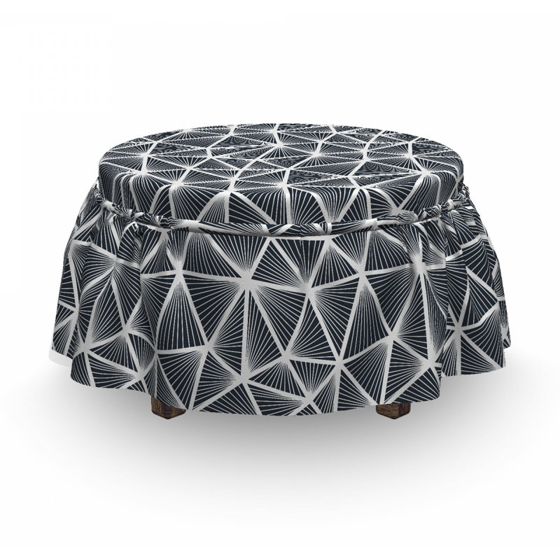 Housse pour repose-pieds de formes triangulaires