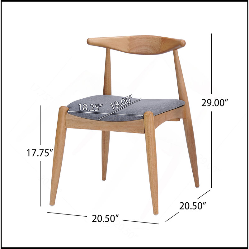 CHAISE (ensemble de 2), Gris, Naturel