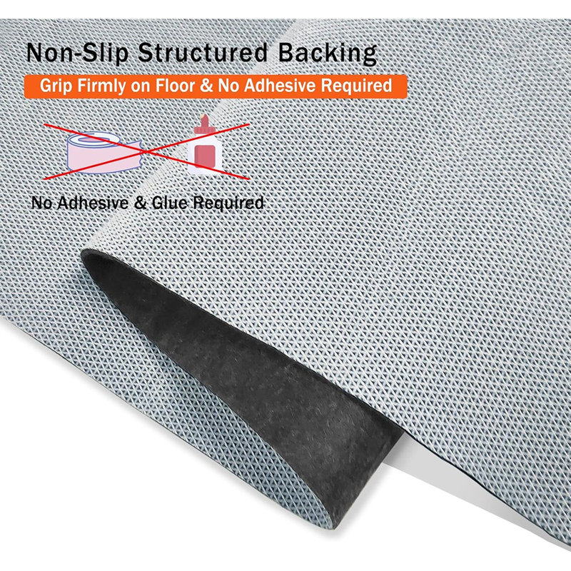 Tapis de chaise de bureau pour planchers durs, antidérapant et résistant