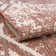 Loreen Geometric Machine Woven Rectangle Polypropylene Indoor / Outdoor Area Rug in Rust Red