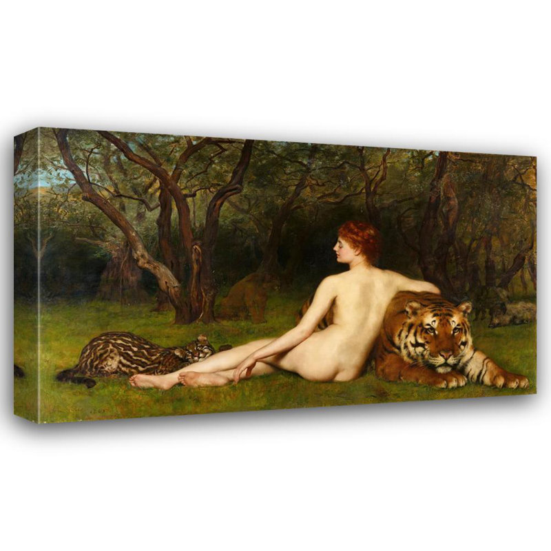 "Circe" par John Collier - Toile tendue avec châssis, H 24 po x l 17 po