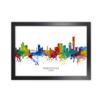 Manchester England Skyline by Michael Tompsett - 1 Piece Wall Art