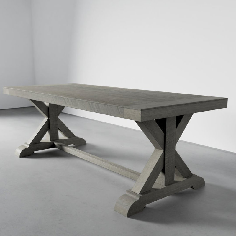 Table de salle à manger Madera, Gris rustique, L 78 po x l 35 po