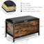 Banc de rangement en similicuir