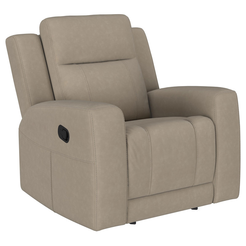 Kemarah Upholstered Recliner Chair Taupe, Brown