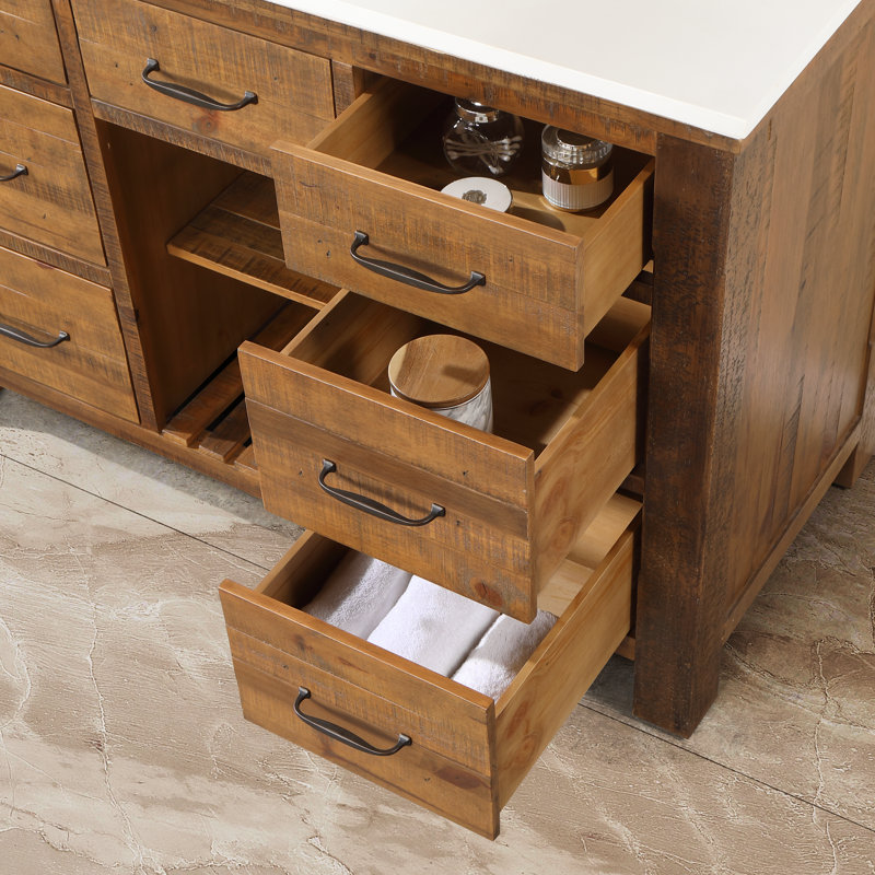 Marlie 48'' Single Bathroom Vanity with Quartz Top