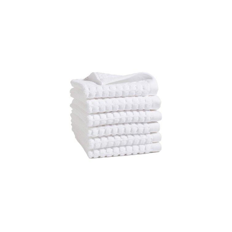 Dkny Quick Dry Washcloth, Set of 6 - White