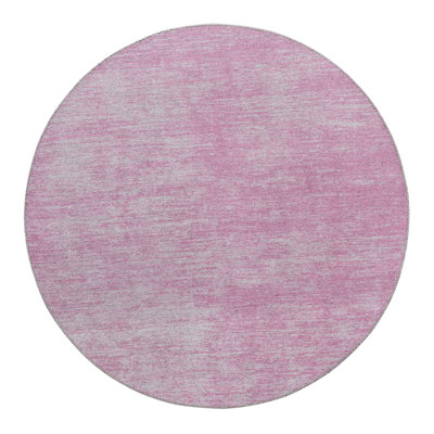 Tapis rose tressé rustique