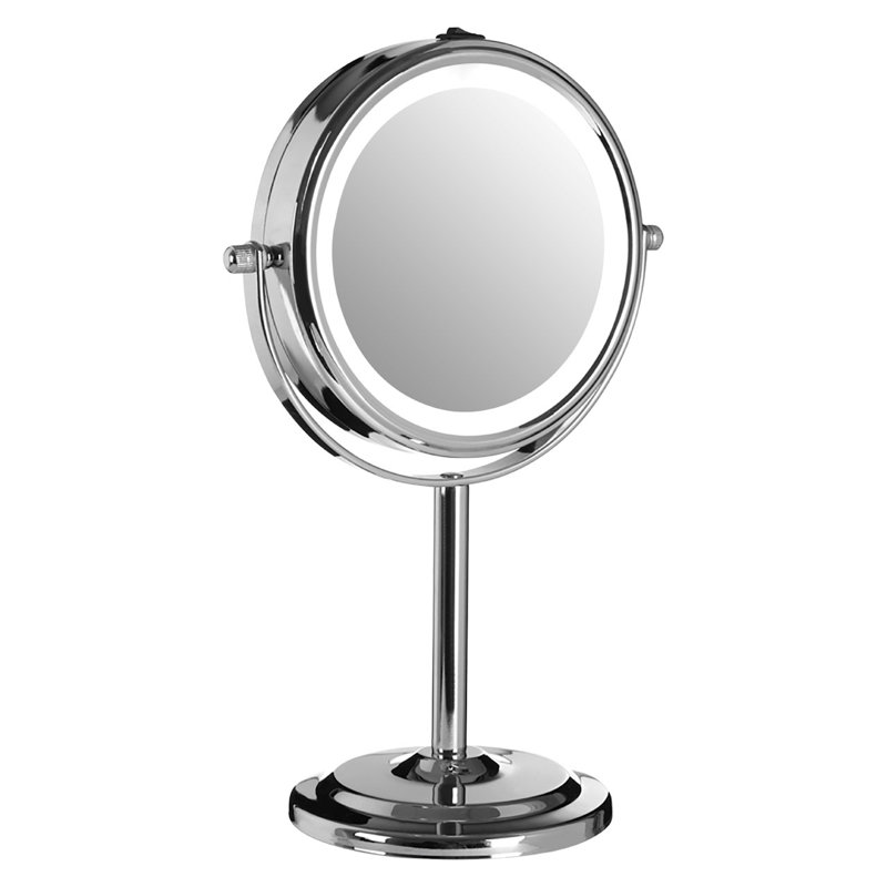 Metal Flat Floor Mirror, Silver