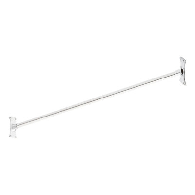 48" Brass Straight Shower Curtain Rod