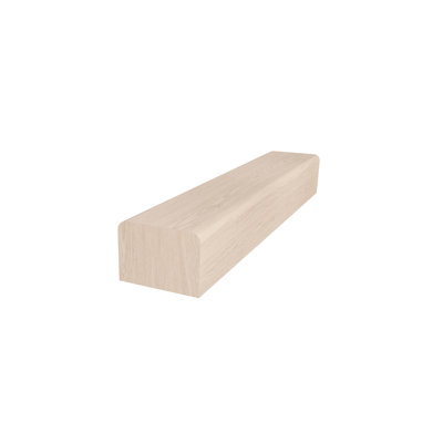2-1/4in. x 1-5/8in. x 72in. Groove Red Oak Handrail, Natural