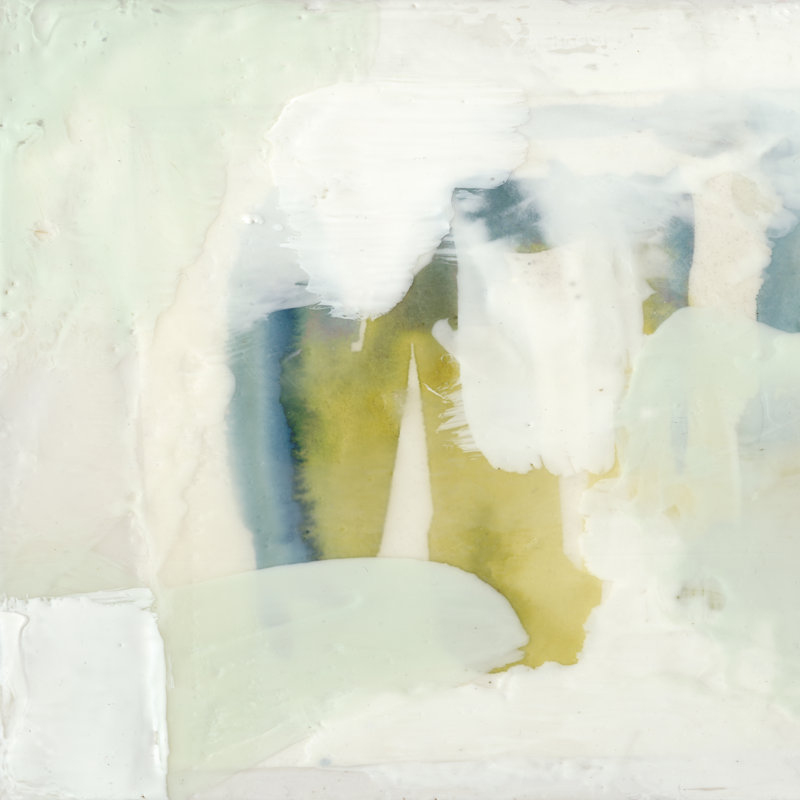 Encaustic Window I by Jennifer Goldberger - Wrapped Canvas Painting, 30cm H x 30cm W