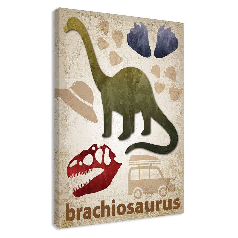 Adhésif décoratif dinosaures-03 ', H 36 po x l 24 po x P 1,5 po, Canevas