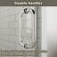 Porte de douche à charnière sans cadre avec verre trempé de 3/8 po x l 24 po x H 72 po-88558008