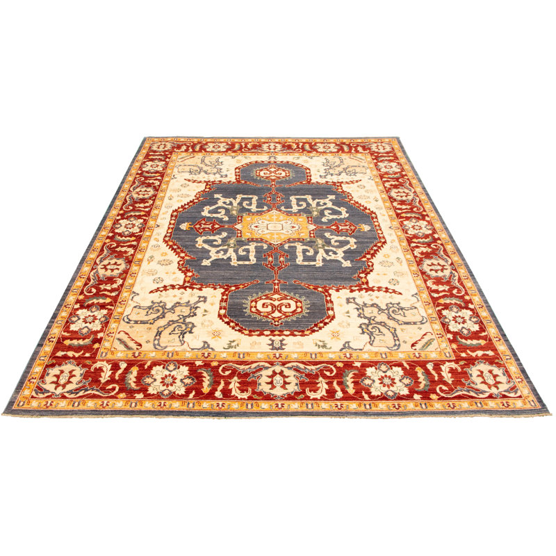 Tapis zone en laine 10 pi 10 po x 12 pi en laine à main one-of-kind-noué la 2010 tabriz Nagma