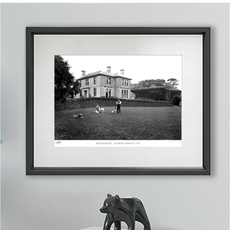 Menheniot, Scawns House 1912 - Single Picture Frame Print, 60cm H x 80cm W x 2.3cm D