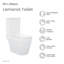 Toilette allongée deux pièces Lamarck