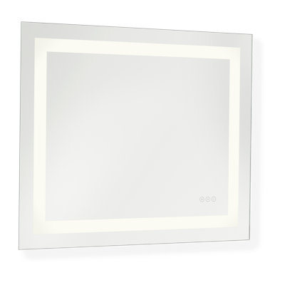 Generation Lighting Mera Rectangle Frameless Anti-fog Wall Mirror