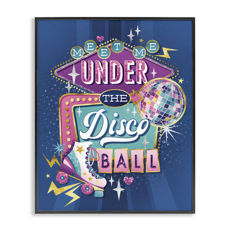 «Meet Me Under Disco Ball», estampe numérique, design par Courtney Morgenstern, H 14 po x l 11 po