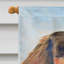 Très grand teckel à poils 2 côtés 40 x 28 po drapeau maison