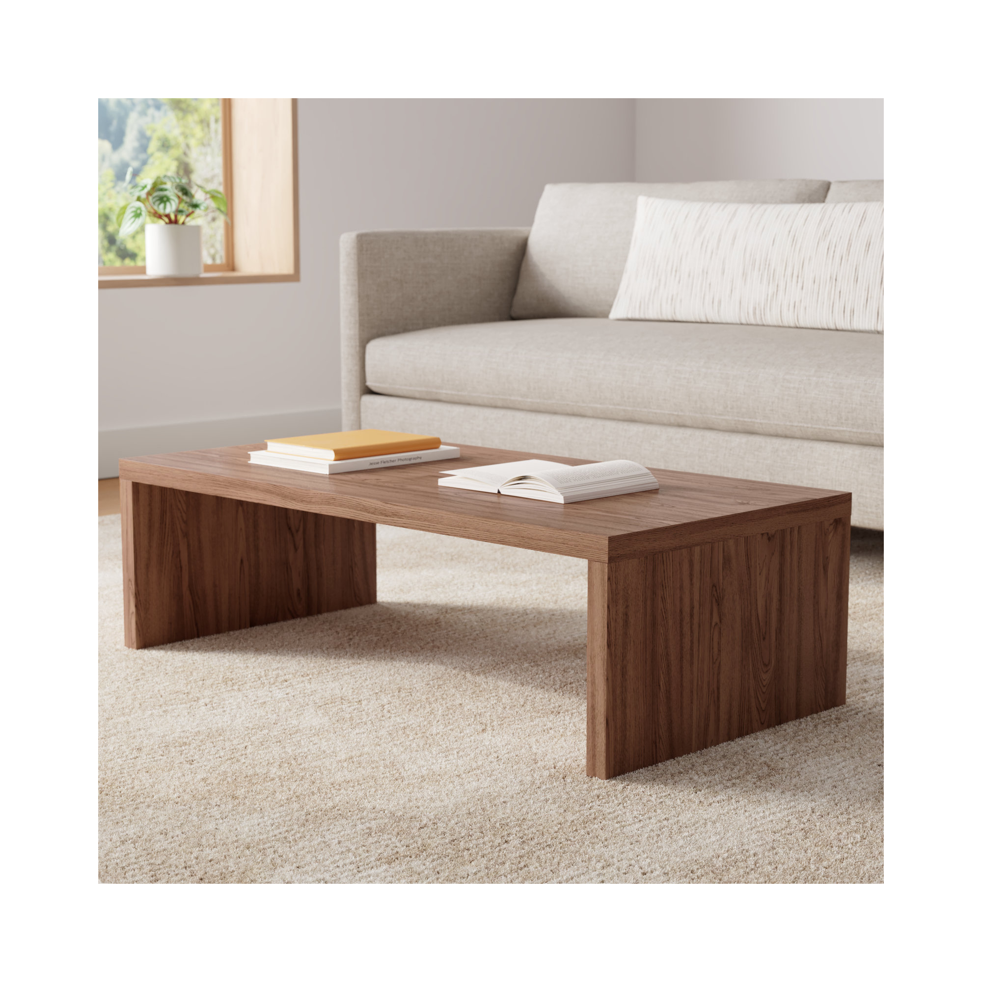 Carson Coffee Table, Walnut