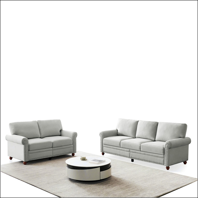 Canapé modulaire en tissu avec rangement 2; 3