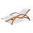 Musawwir Outdoor Wood Chaise Lounge