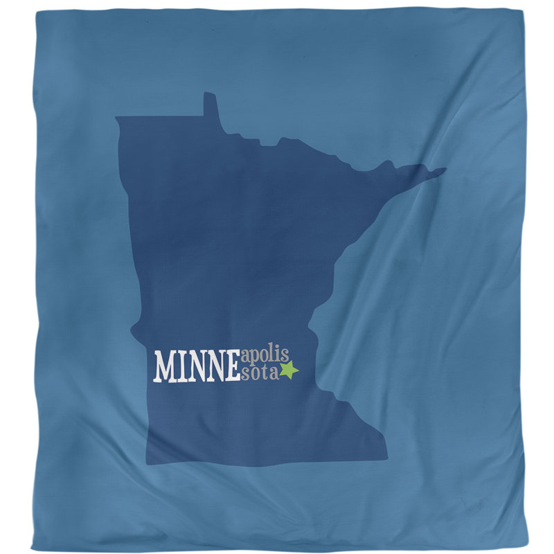 Housse de couette minneapolis mn-polyester brossé, grand (88 x 88) po, couleurs de baseball, Polyester brossé